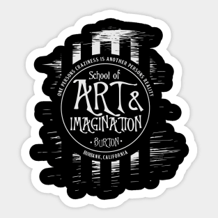 Burton's Art School Sticker